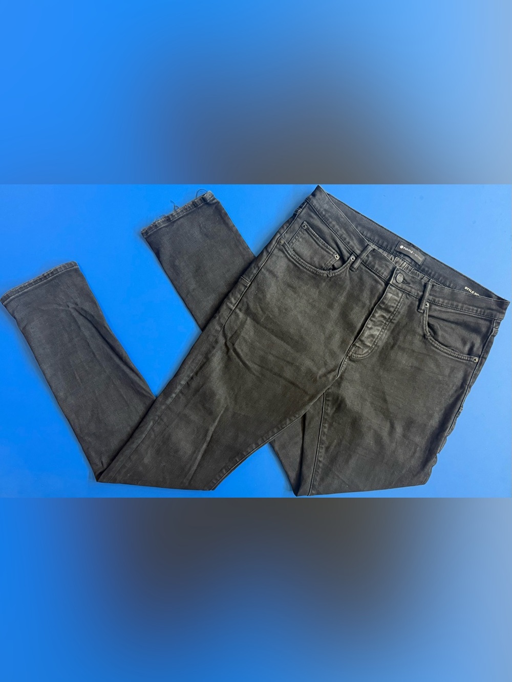 Purple Brand P001 Skinny Jeans Black Resin BLR Stretch Denim Men’s Size 34